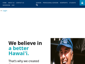 'hawaiicommunityfoundation.org' screenshot