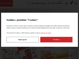 'pro-doma.cz' screenshot