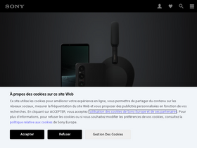 'sony.fr' screenshot
