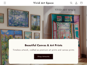 vividartspace.com homepage screenshot
