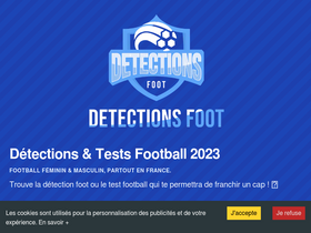 'detectionsfoot.fr' screenshot