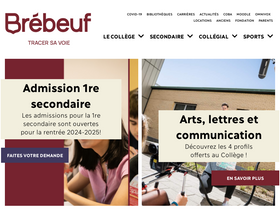'brebeuf.qc.ca' screenshot