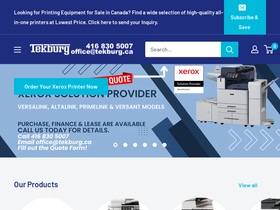 tekburg.ca homepage screenshot