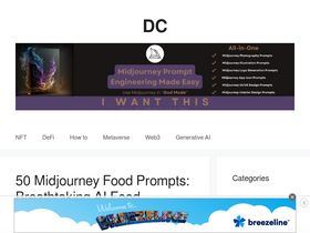 'decentralizedcreator.com' screenshot