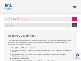 'ggcmedicines.org.uk' screenshot