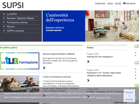'supsi.ch' screenshot