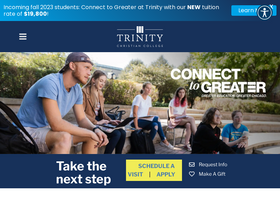 'trnty.edu' screenshot