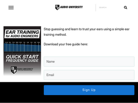 'audiouniversityonline.com' screenshot