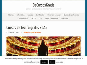 'decursosgratis.com' screenshot