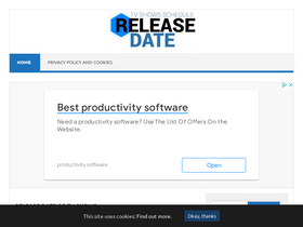 'releasedate.me' screenshot
