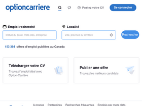 'option-carriere.ca' screenshot
