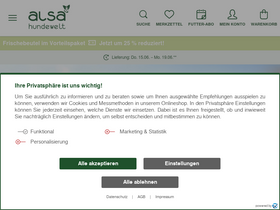 'alsa-hundewelt.de' screenshot