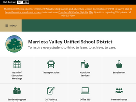 'murrieta.k12.ca.us' screenshot