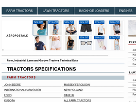'tractortechspecs.com' screenshot