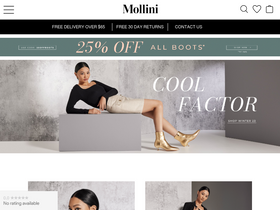 'mollini.com.au' screenshot