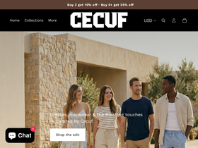 Cecuf homepage screenshot