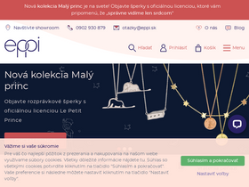 'sperky-a-diamanty.sk' screenshot