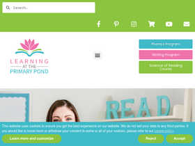 'learningattheprimarypond.com' screenshot