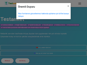 'testanket.com' screenshot