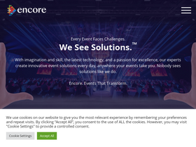 'encoreglobal.com' screenshot