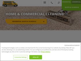 'stanleysteemer.com' screenshot