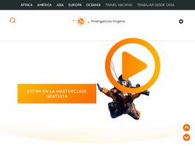 'inteligenciaviajera.com' screenshot