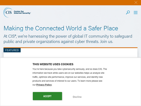 'cisecurity.org' screenshot