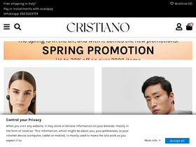 'cristianocalzature.it' screenshot