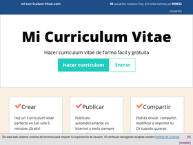 'mi-curriculum-vitae.com' screenshot