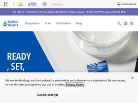 naturalvitality.com homepage screenshot