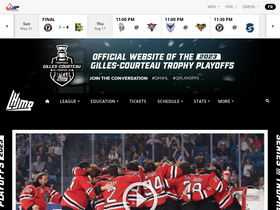 'theqmjhl.ca' screenshot