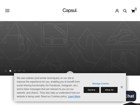 'shopcapsul.com' screenshot