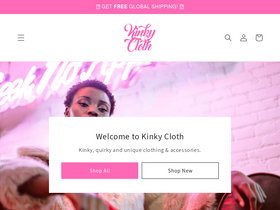 'kinkycloth.com' screenshot