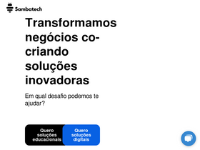 'sambatech.com' screenshot