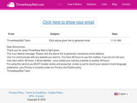 'throwawaymail.com' screenshot