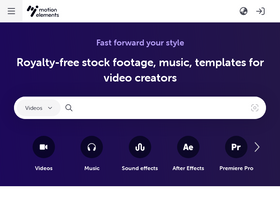 'motionelements.com' screenshot