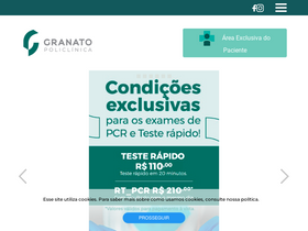 'policlinicagranato.com.br' screenshot