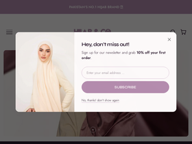 hijabandco.com homepage screenshot