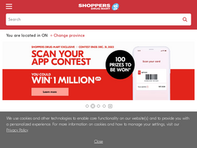 'shoppersdrugmart.ca' screenshot
