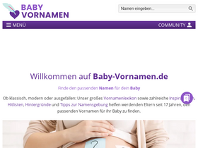 'baby-vornamen.de' screenshot