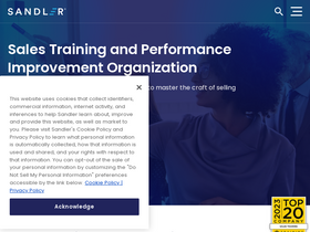 'sandler.com' screenshot