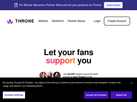 'throne.com' screenshot
