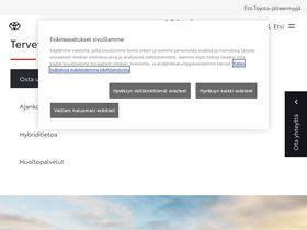 'toyota.fi' screenshot