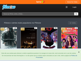 'filmow.com' screenshot