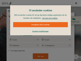 'flygbra.se' screenshot