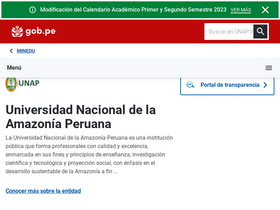 'unapiquitos.edu.pe' screenshot