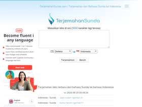 'terjemahansunda.com' screenshot