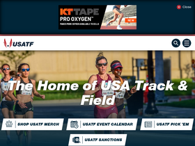 'usatf.org' screenshot