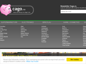 'cago.ro' screenshot
