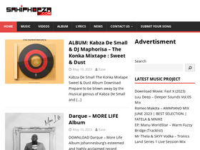 'sahiphopza.co' screenshot